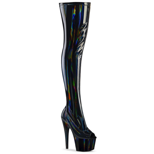 Pleaser   ADORE-3011hwr Blk Str. Holo / Blk Holo