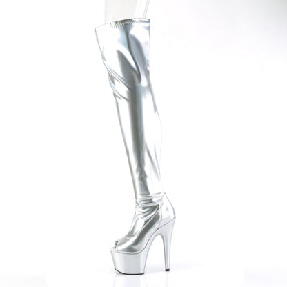 Pleaser   ADORE-3011HWR Slv Str. Holo/Slv Holo