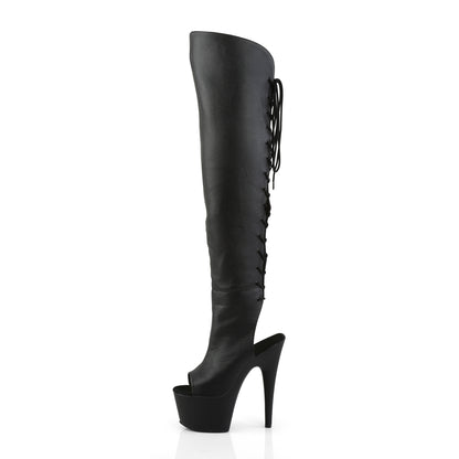 Pleaser Bottes pour femmes ADORE-3019 Blk Faux Cuir / Blk Matte