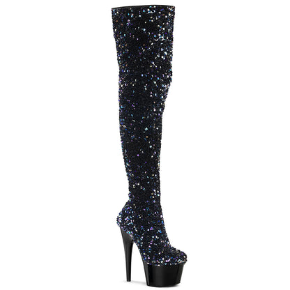 Pleaser Bottes pour femmes ADORE-3020 BLK MULTI SUUQINS / BLK