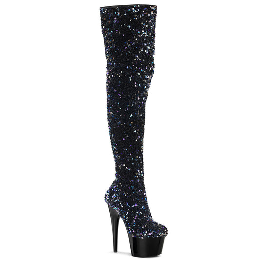 Pleaser Bottes pour femmes ADORE-3020 BLK MULTI SUUQINS / BLK