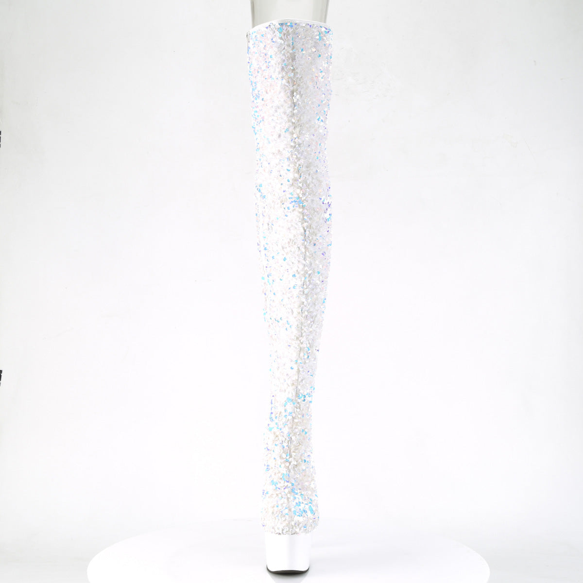 Pleaser Bottes pour femmes ADORE-3020 WHT multi-paillettes / wht