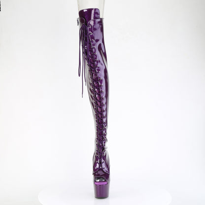 Pleaser Women's Platform Shoes ADORE-3021GP Purple Glitter Pat/M