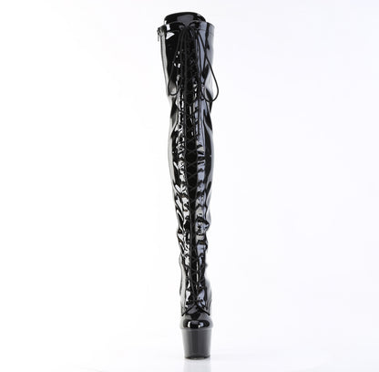 Pleaser Bottes pour femmes ADORE-3023 blk str pat / blk