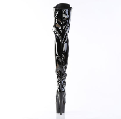 Pleaser Bottes pour femmes ADORE-3023 blk str pat / blk