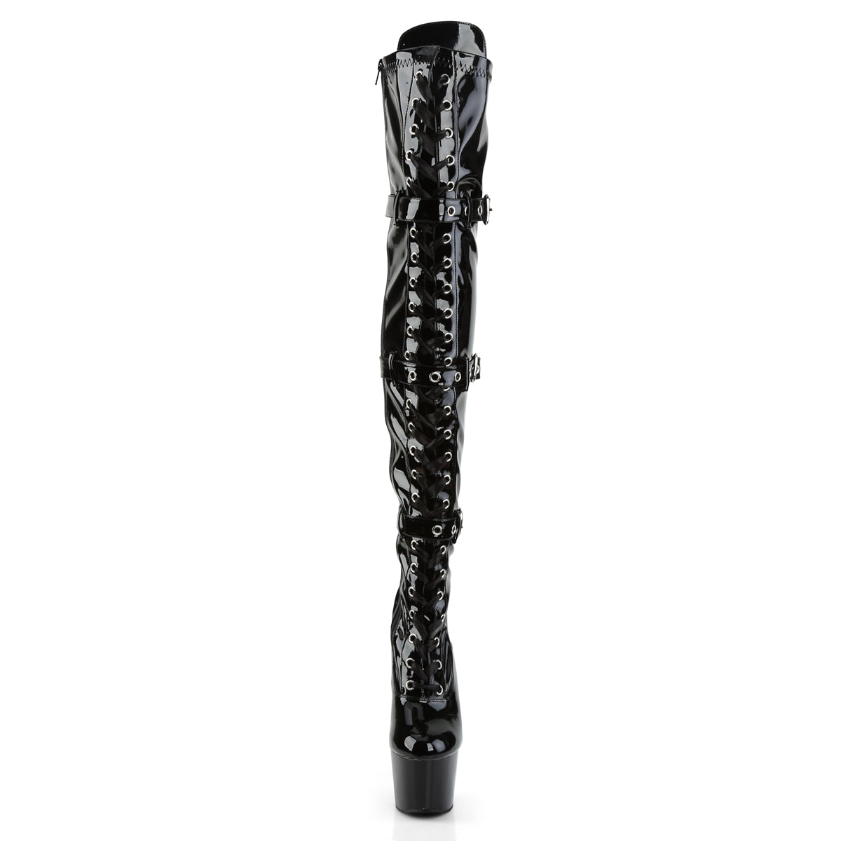 Pleaser Bottes pour femmes ADORE-3028 blk str pat / blk