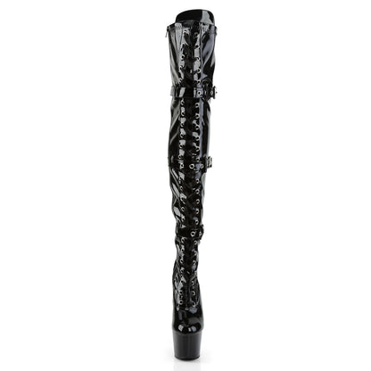 Pleaser Bottes pour femmes ADORE-3028 blk str pat / blk