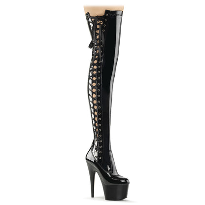 Pleaser Bottes pour femmes ADORE-3050 blk str pat / blk