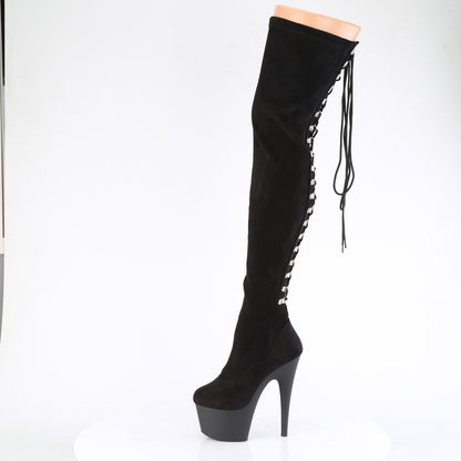 Pleaser   ADORE-3063 Blk Str Microfiber / Blk Matte