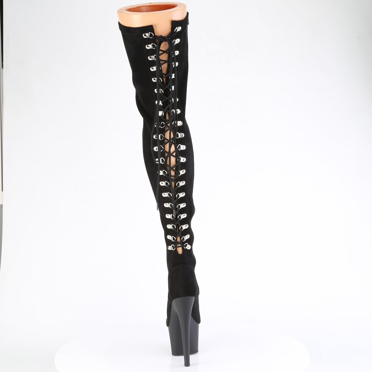 Pleaser   ADORE-3063 Blk Str Microfiber / Blk Matte