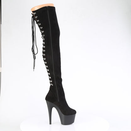 Pleaser   ADORE-3063 Blk Str Microfiber / Blk Matte