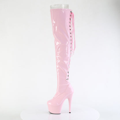 Pleaser Women's Platform Shoes ADORE-3063 B. Pink Str Pat/B. Pink