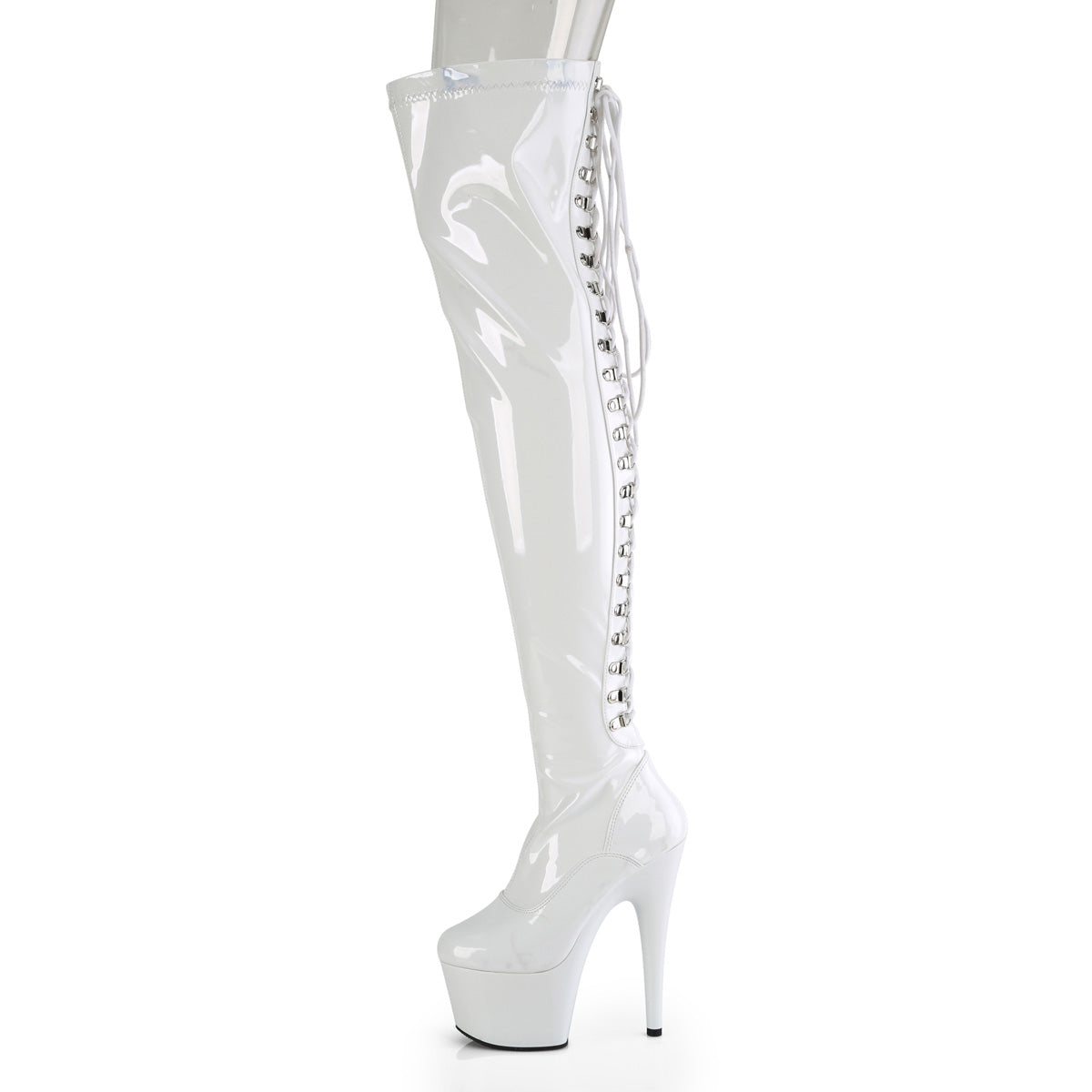 Pleaser   ADORE-3063 wht str pat / wht