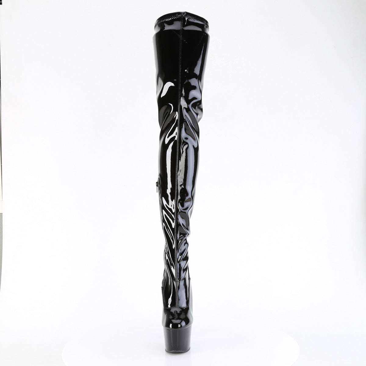 Pleaser   ADORE-4000 Blk Str. Pat/Blk