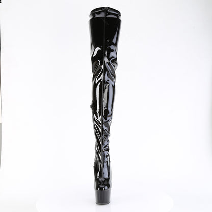 Pleaser   ADORE-4000 Blk Str. Pat/Blk