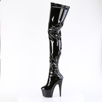 Pleaser   ADORE-4000 Blk Str. Pat/Blk