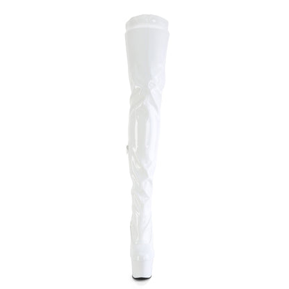 Pleaser   ADORE-4000 Wht Str Pat/Wht