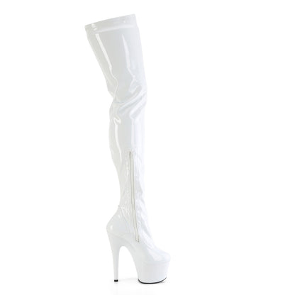 Pleaser   ADORE-4000 Wht Str Pat/Wht