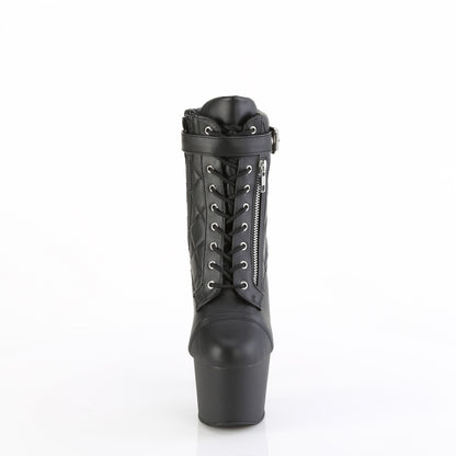 Pleaser   ADORE-700-05 Blk Faux Leather/Blk Matte