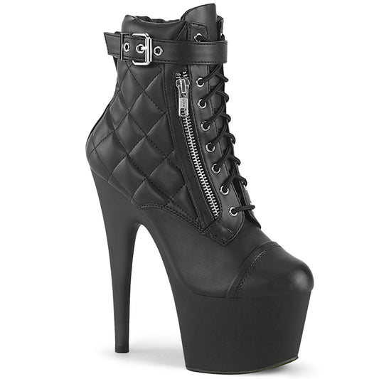 Pleaser   ADORE-700-05 Blk Faux Leather/Blk Matte