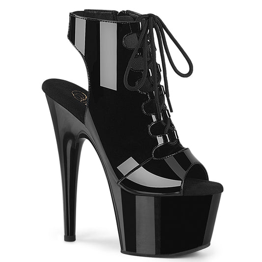 Pleaser Women's Platform Shoes ADORE-700-20 Blk Pat/Blk