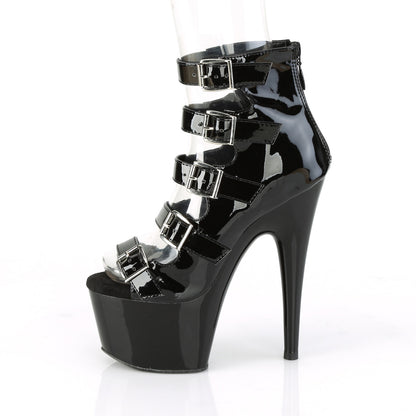 Pleaser Bottines pour femmes ADORE-700-33 blk pat / blk