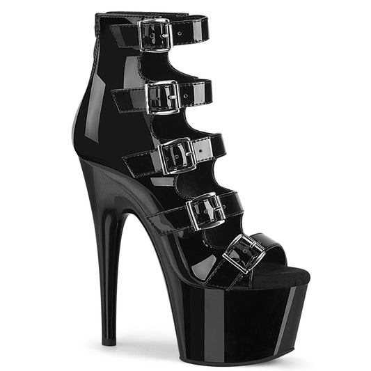 Pleaser Bottines pour femmes ADORE-700-33 blk pat / blk