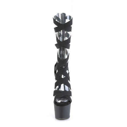 Pleaser  Des sandales ADORE-700-48 BLK BAND BAND-FAUX CUIR / BLK MATTE