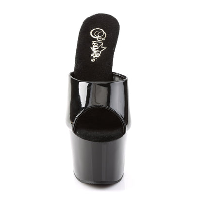 Pleaser Sandales pour femmes ADORE-701 blk pat / blk