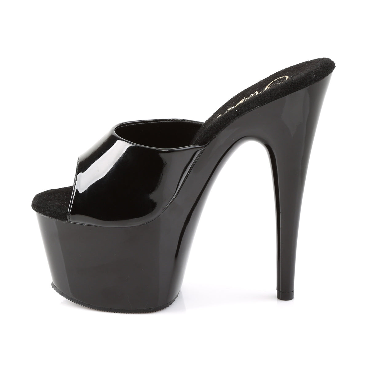 Pleaser Womens Sandals ADORE-701 Blk Pat/Blk