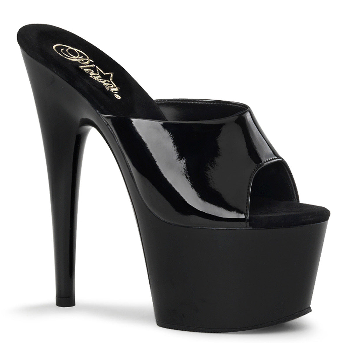 Pleaser Sandales pour femmes ADORE-701 blk pat / blk