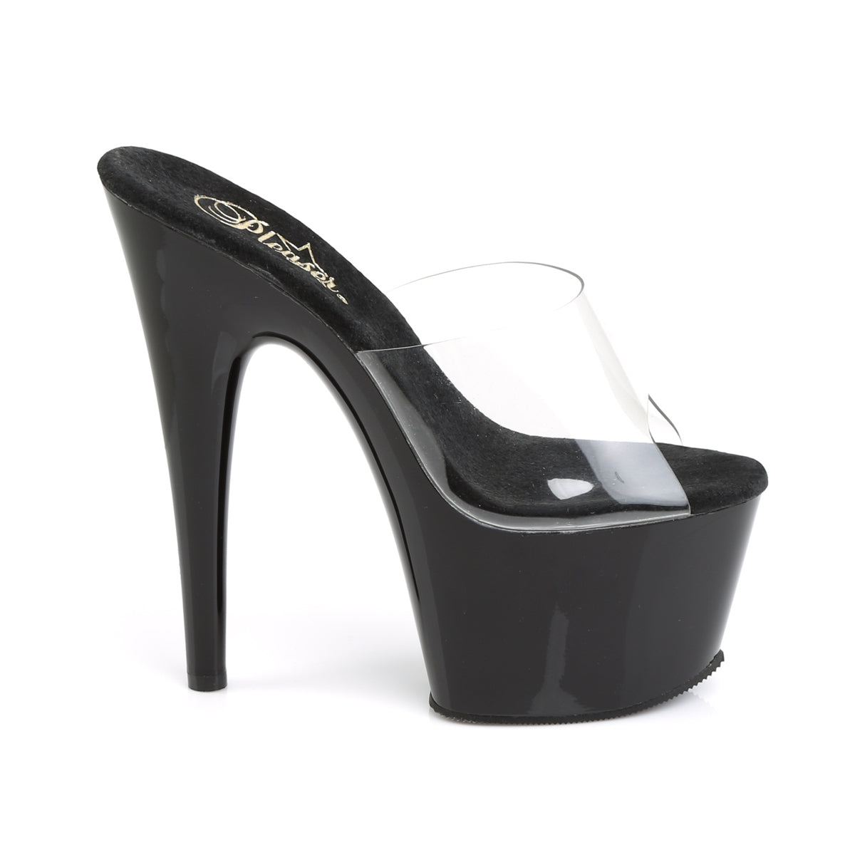 Pleaser Womens Sandals ADORE-701 Clr/Blk