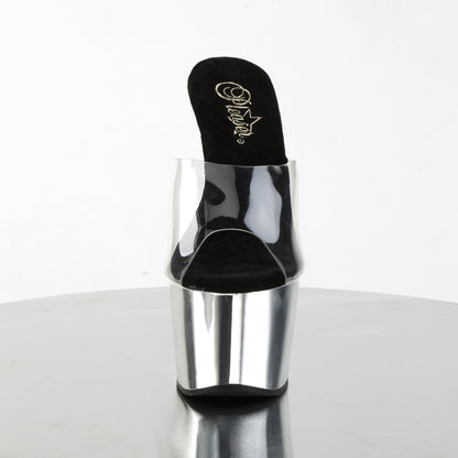 Pleaser Sandales pour femmes ADORE-701 CLR / SLV Chrome