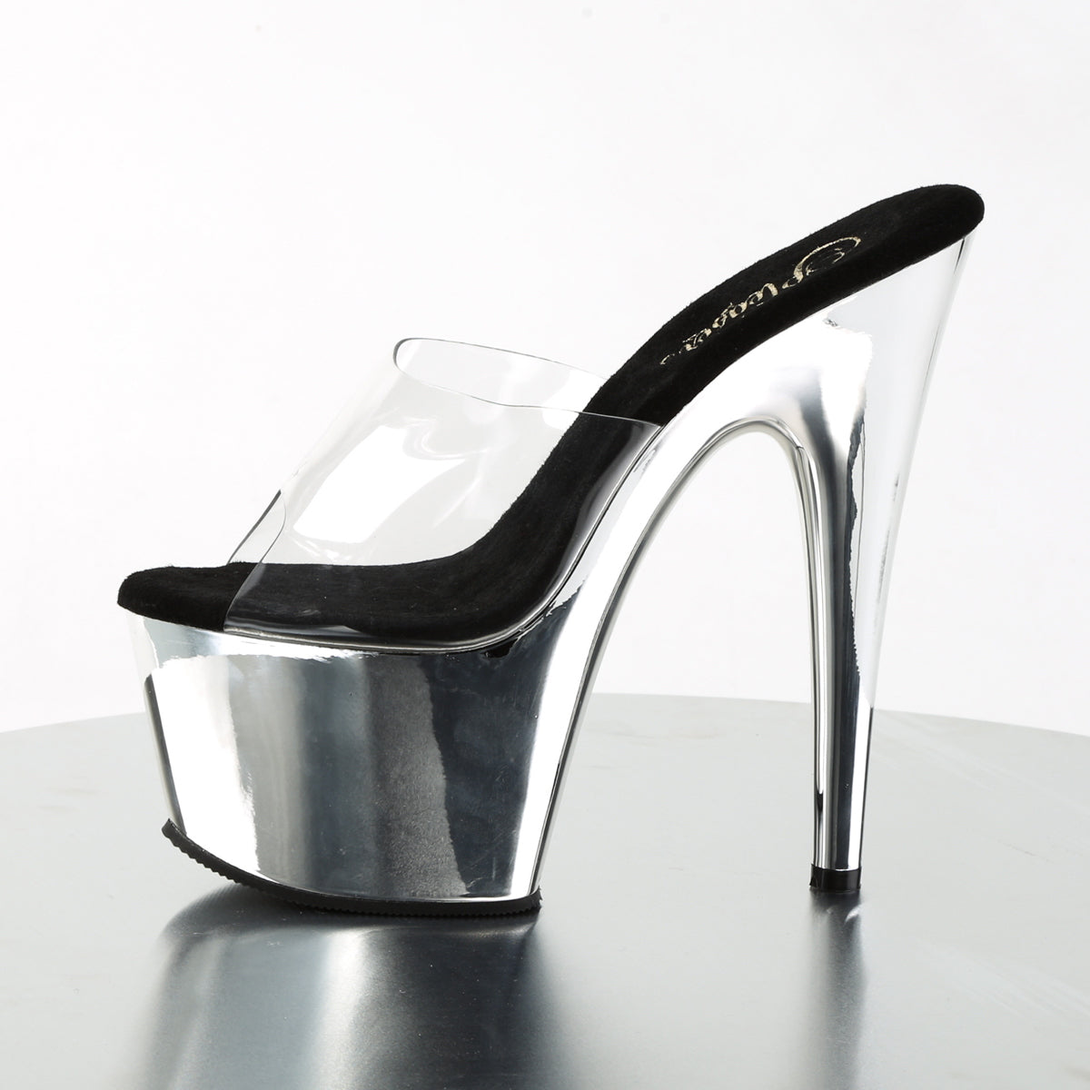 Pleaser Sandales pour femmes ADORE-701 CLR / SLV Chrome