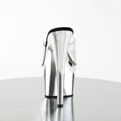Pleaser Sandales pour femmes ADORE-701 CLR / SLV Chrome