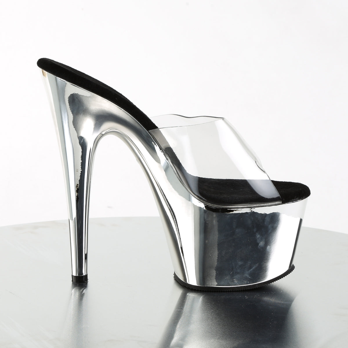 Pleaser Sandales pour femmes ADORE-701 CLR / SLV Chrome