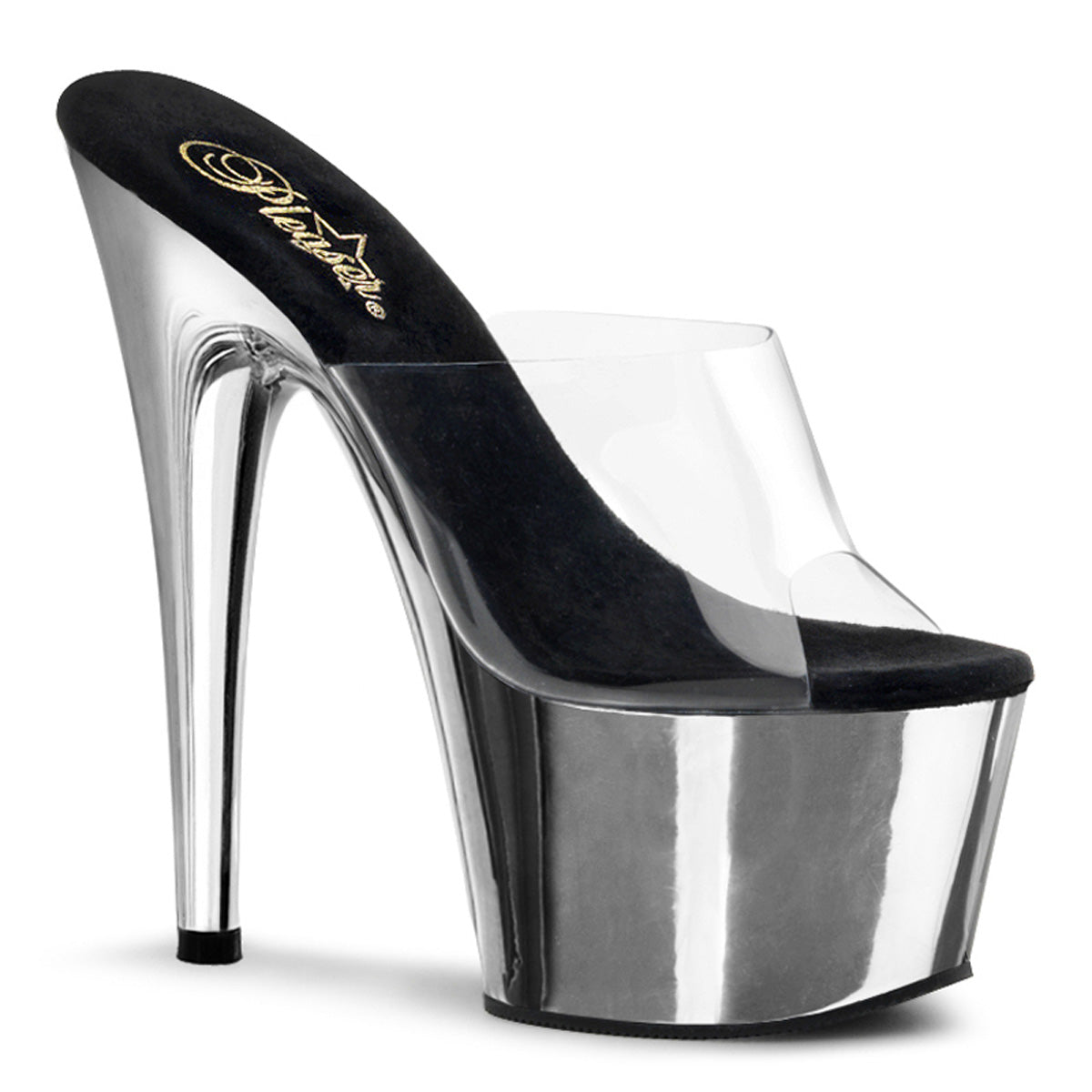 Pleaser Sandales pour femmes ADORE-701 CLR / SLV Chrome