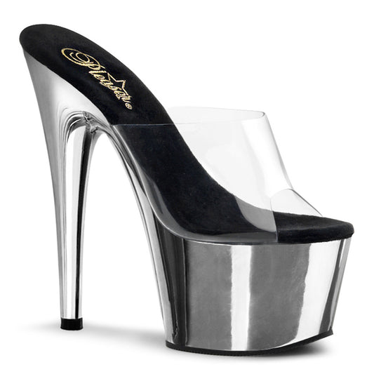 Pleaser Sandales pour femmes ADORE-701 CLR / SLV Chrome