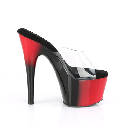 Pleaser Sandales pour femmes ADORE-701br CLR / RED-BLK