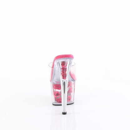 Pleaser Sandales pour femmes ADORE-701fl clr / h. Fleurs roses