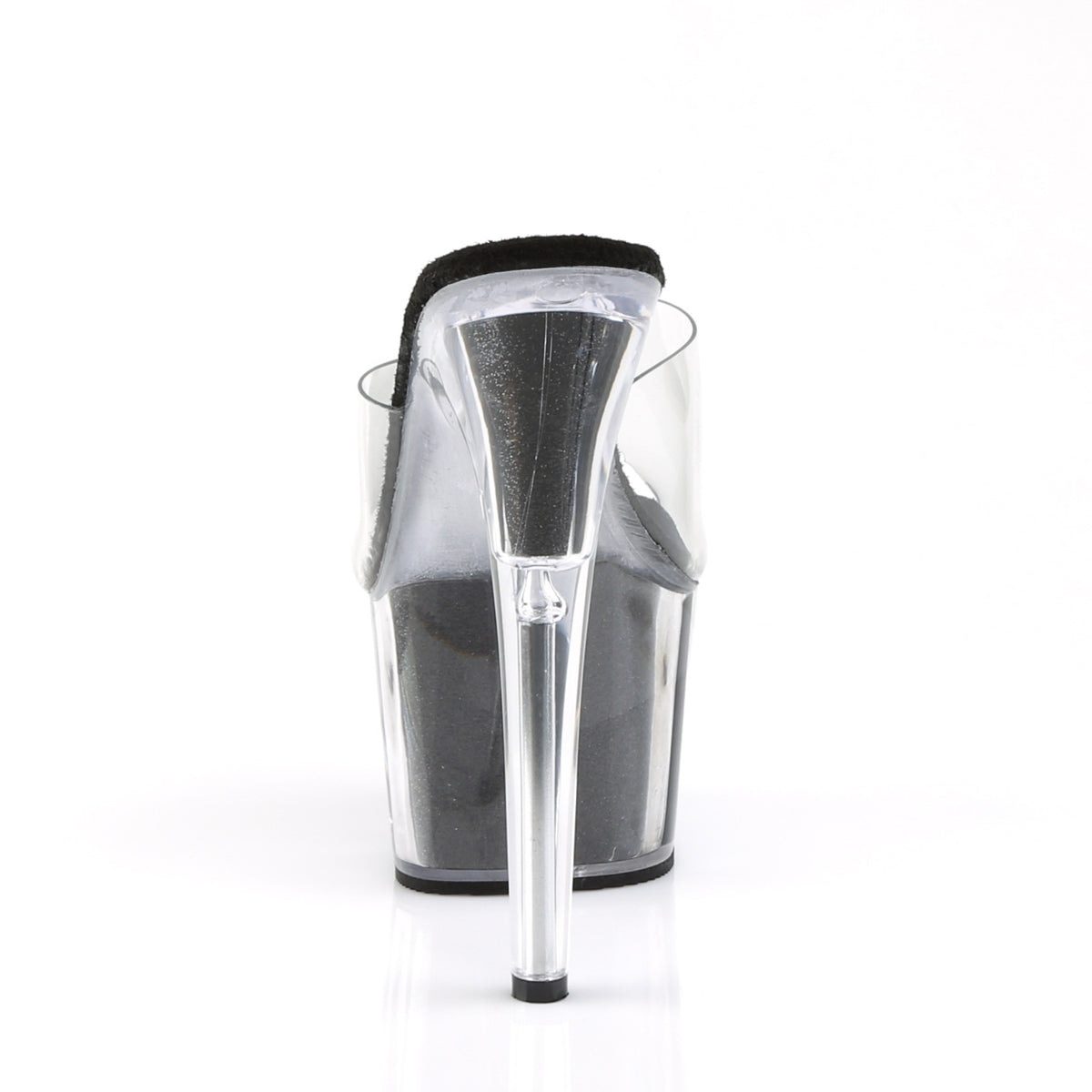 Pleaser Sandales pour femmes ADORE-701g CLR / BLK GLTR