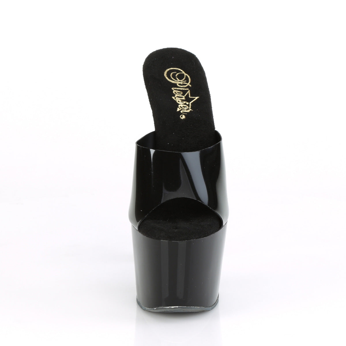 Pleaser Womens Sandals ADORE-701N Blk (Jelly-Like) TPU/Blk