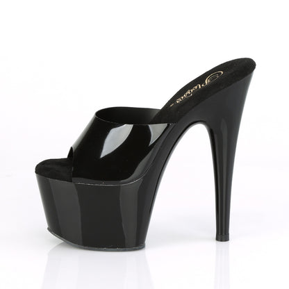 Pleaser Womens Sandals ADORE-701N Blk (Jelly-Like) TPU/Blk