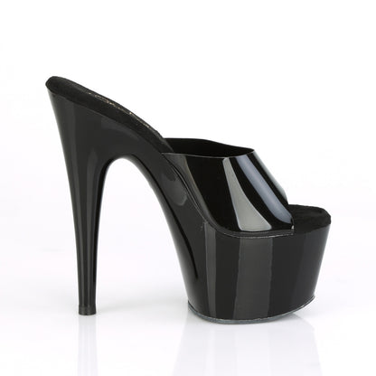 Pleaser Womens Sandals ADORE-701N Blk (Jelly-Like) TPU/Blk