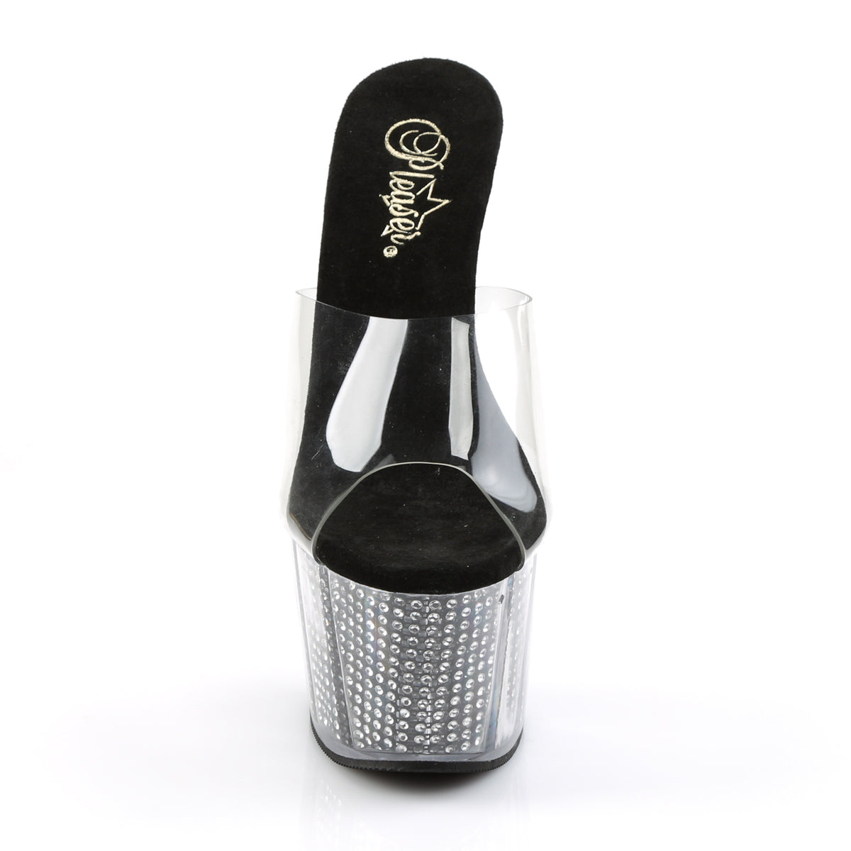 Pleaser Sandales pour femmes ADORE-701SRS CLR / BLK SRS