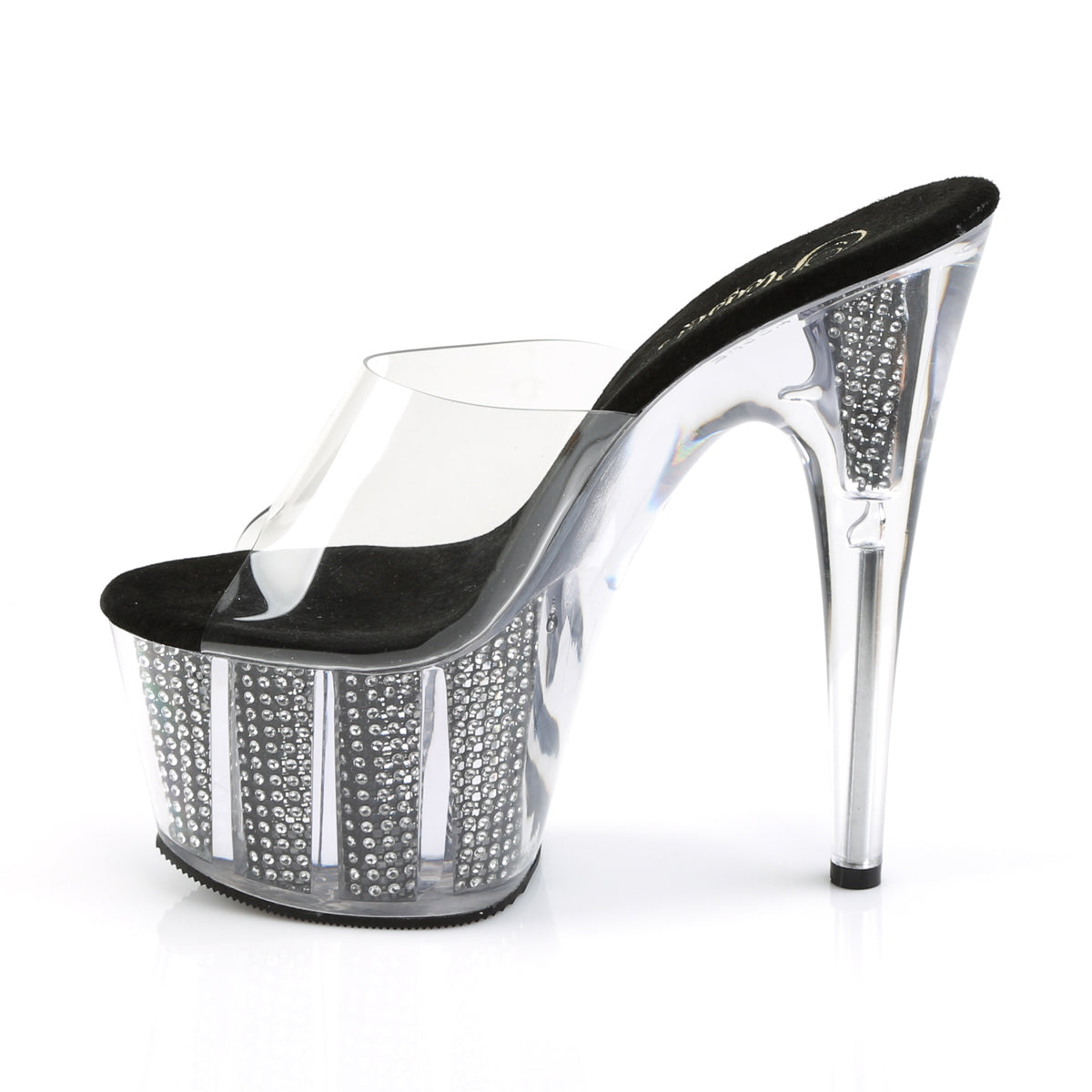 Pleaser Sandales pour femmes ADORE-701SRS CLR / BLK SRS
