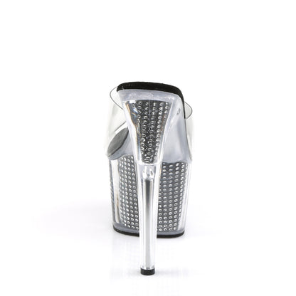 Pleaser Sandales pour femmes ADORE-701SRS CLR / BLK SRS