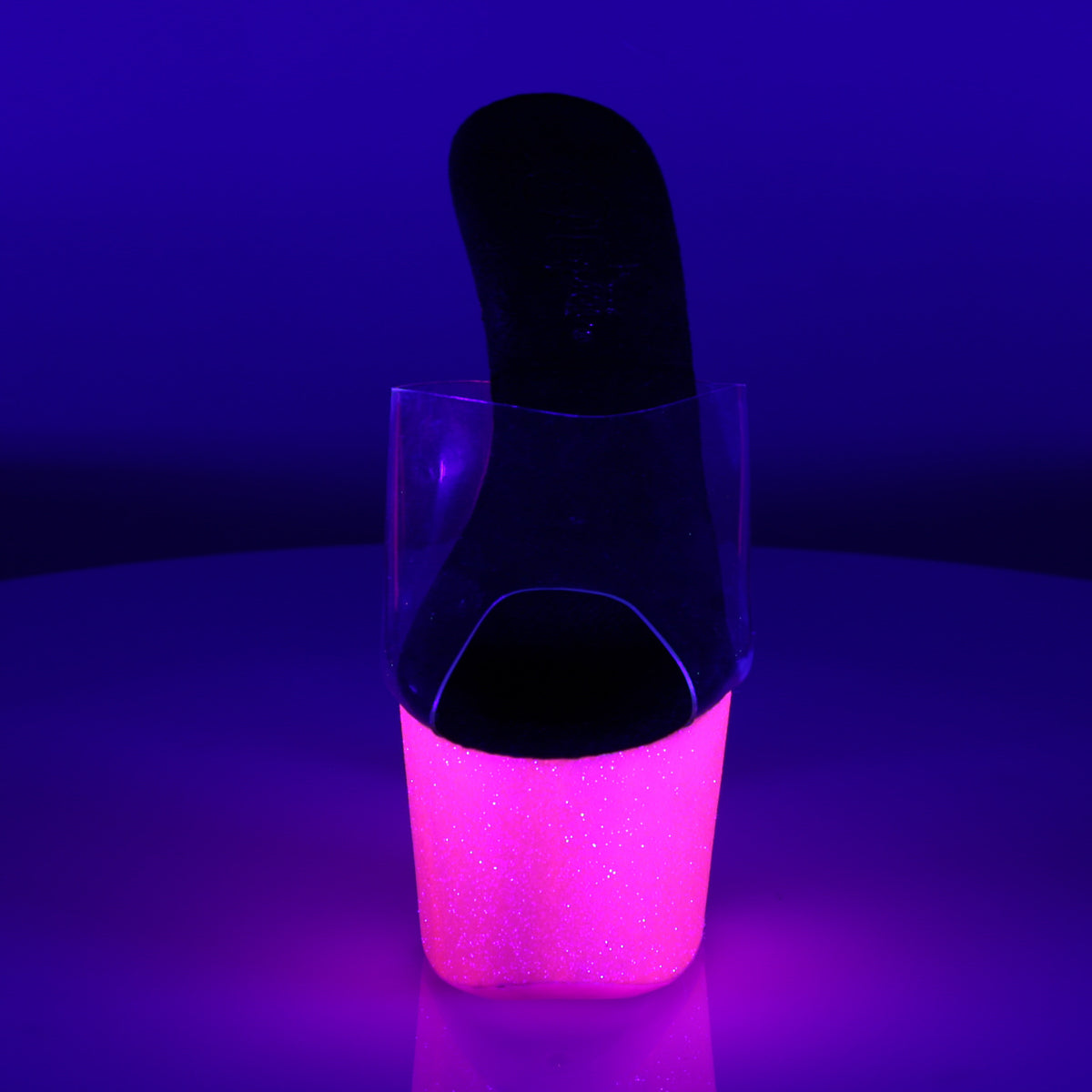 Pleaser Sandales pour femmes ADORE-701uvg CLR / néon H. rose paillettes