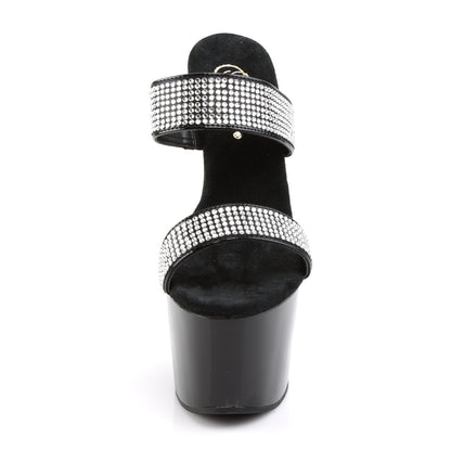 Pleaser Sandales pour femmes ADORE-702-2 blk / blk