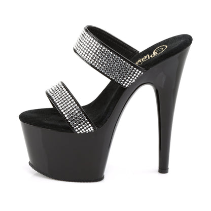 Pleaser Sandales pour femmes ADORE-702-2 blk / blk